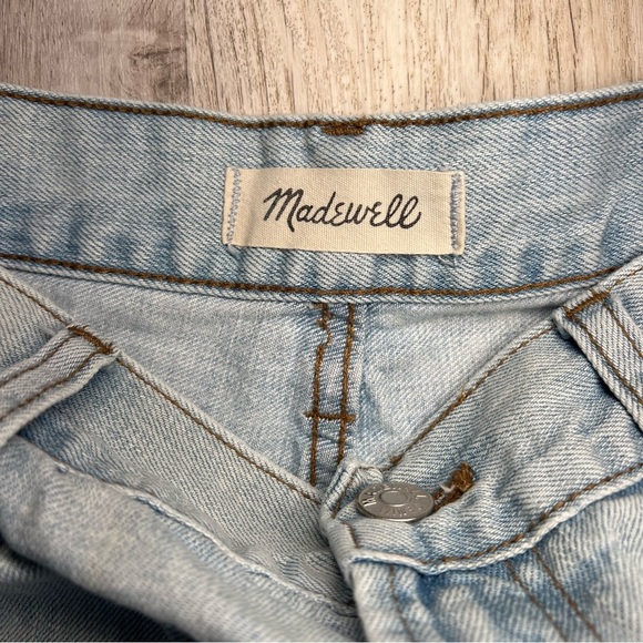 Madewell Embroidered Light Blue Denim‎ Shorts Size 29 - Picture 11 of 13